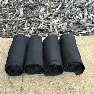Set of 4 Black Horse Standing Bandage Wraps